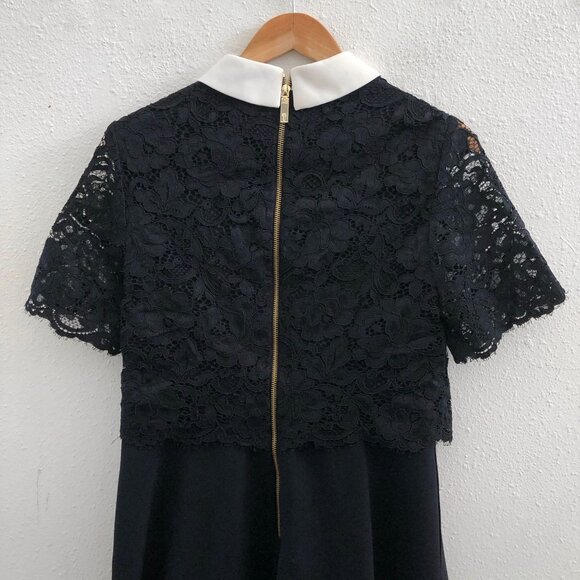 TED BAKER Dixxy Lace Bodice Double Layer Mini Dress Size 4 - Picture 4 of 12